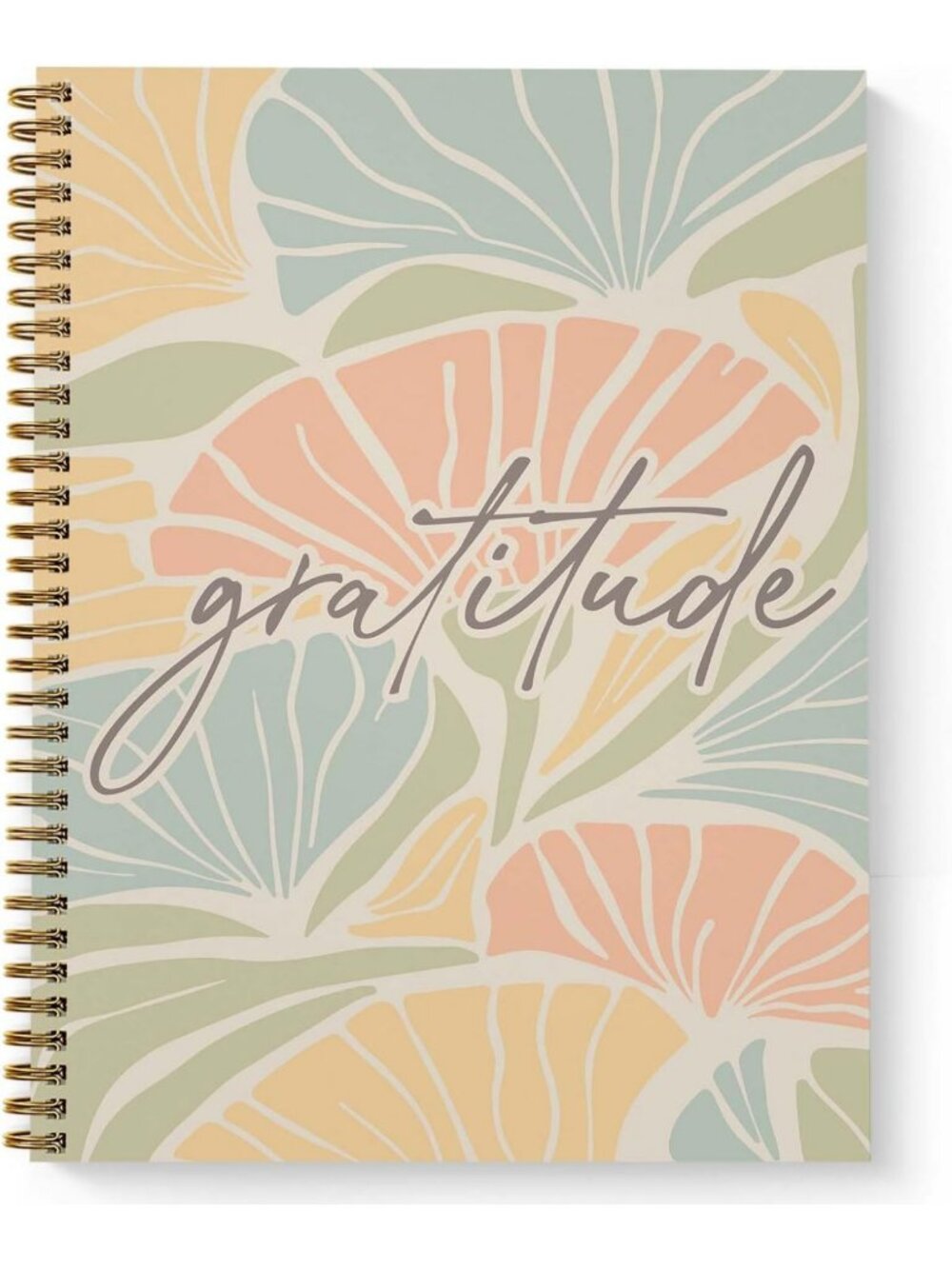 Floral Spiral Notebook Journal - 8.5"x11", 120 College Ruled Pages, Durable